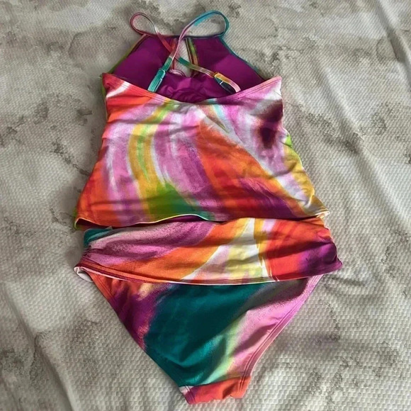 Bleu Rod Beattie Splash Out High Neck Tankini Top Size 4 - Picture 9 of 10